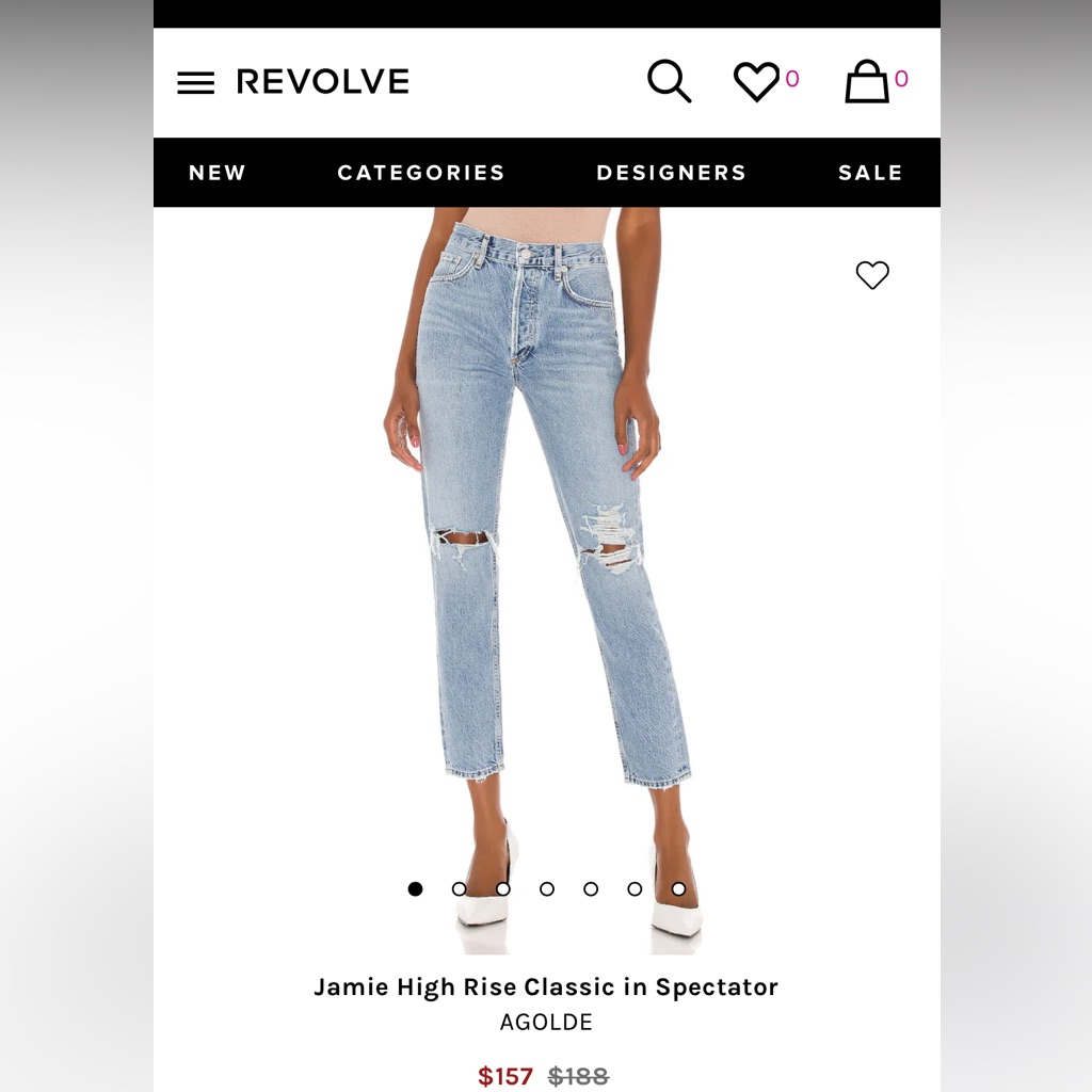 Agolde Ripped Mom Jeans